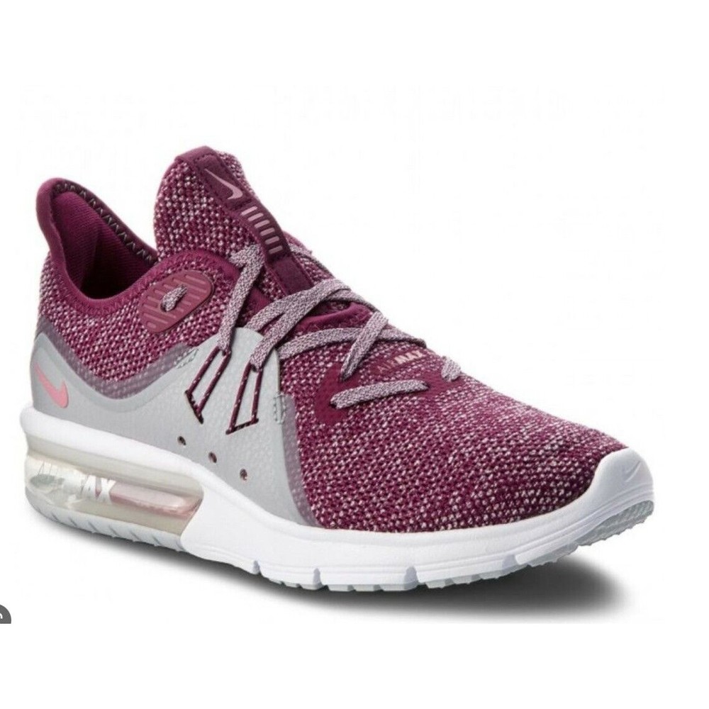 NIKE AIR MAX SEQUENT 3  908993-606 Bordeaux Knit Running Shoes 6.5 sneakers